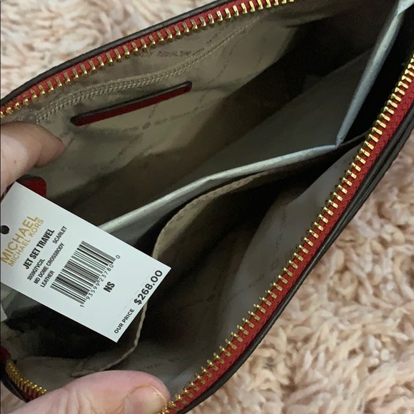 New With Tags Michael Kors Jet Set Medium Dome Crossbody Bag - Picture 16 of 17